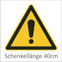 Allgemeine Gefahrenstelle 40 cm